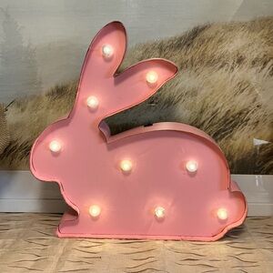 Pink Bunny LED Marquee Light